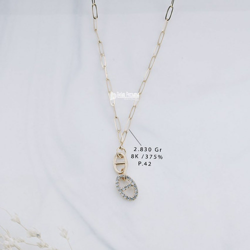 Detail Kalung Emas Bulan Purnama Nomer 7