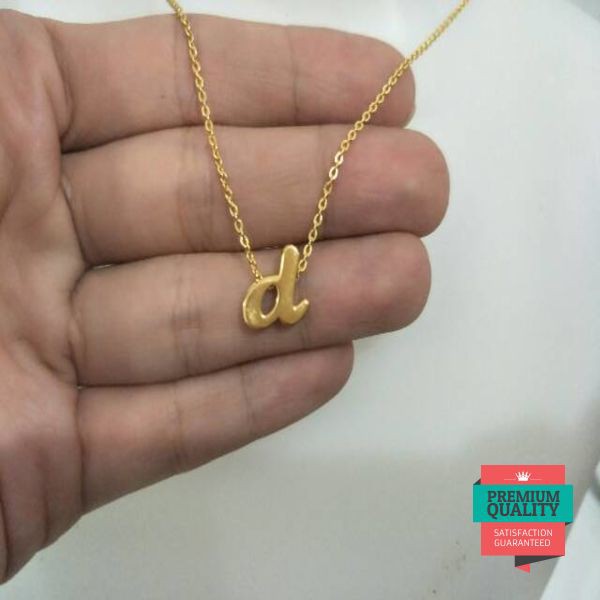 Detail Kalung Emas Huruf D Kecil Nomer 23