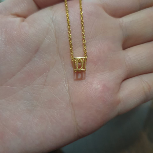 Detail Kalung Emas Huruf D Kecil Nomer 32