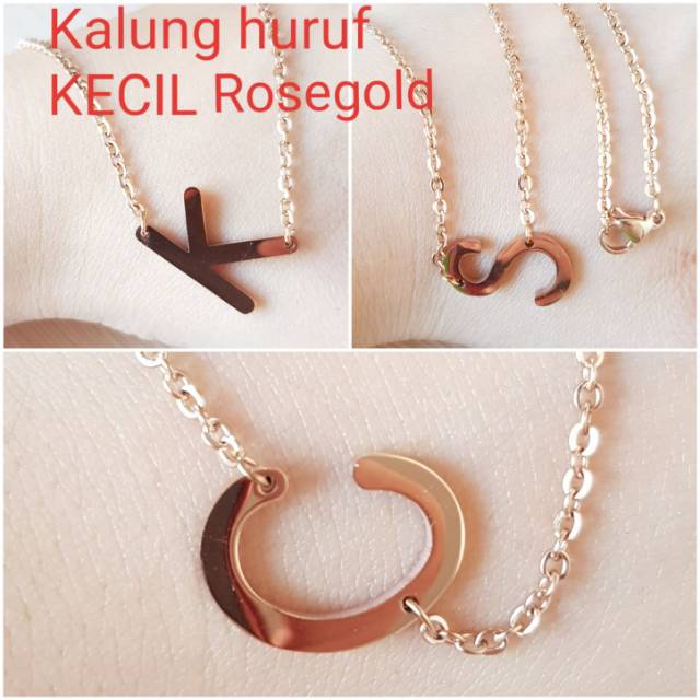 Detail Kalung Emas Huruf D Kecil Nomer 42