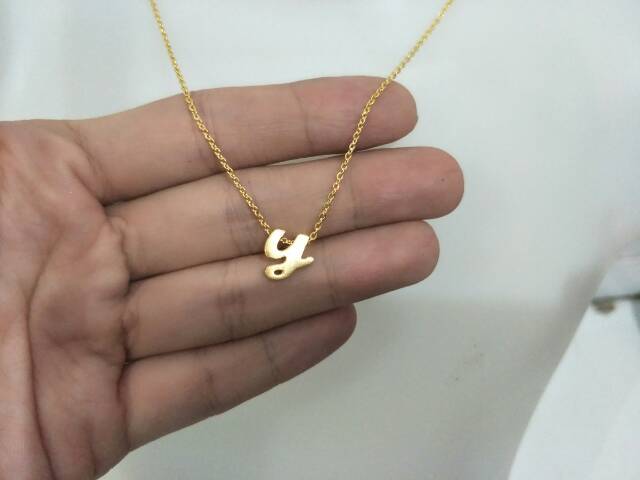 Detail Kalung Emas Huruf D Kecil Nomer 53