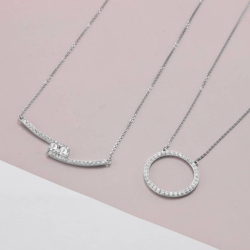 Detail Kalung Emas Putih Cantik Nomer 28