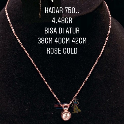 Kalung Emas Rose Gold - KibrisPDR