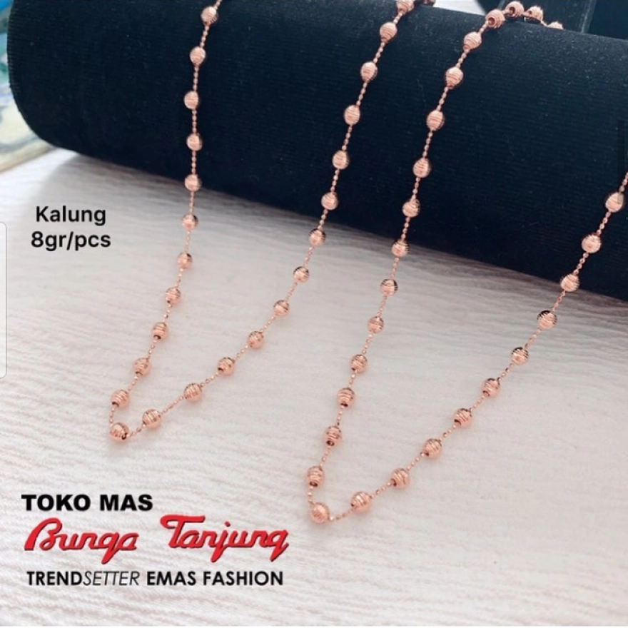 Detail Kalung Emas Rose Gold Nomer 28