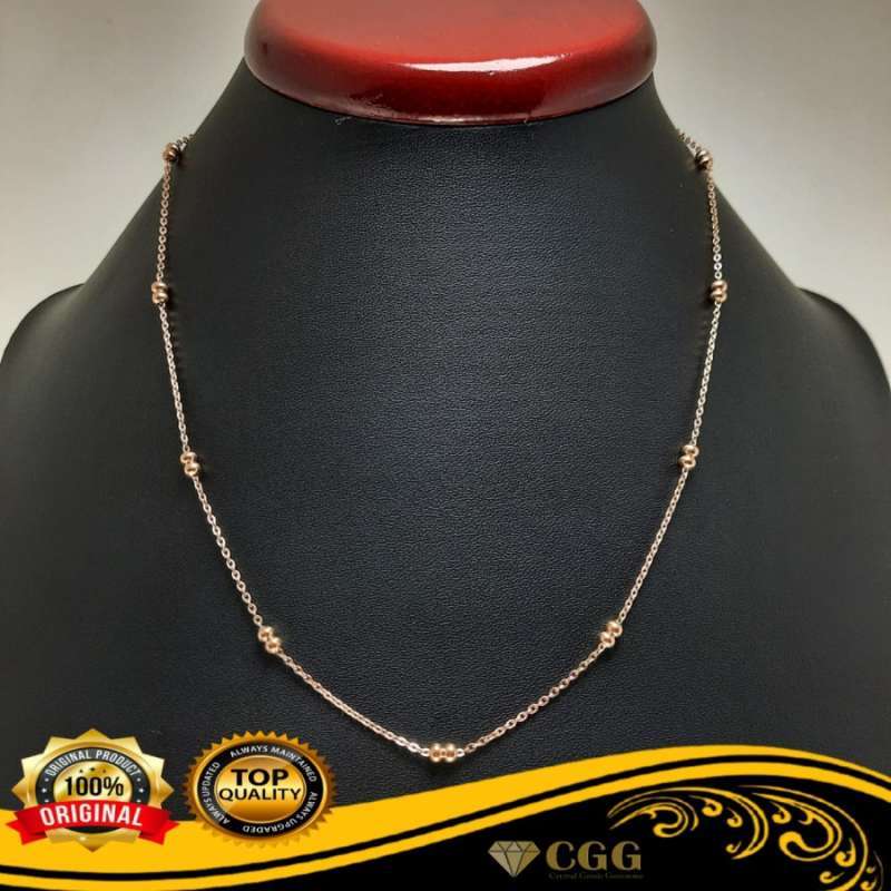 Detail Kalung Emas Rose Gold Nomer 52