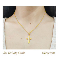 Detail Kalung Emas Salib Kecil Nomer 48