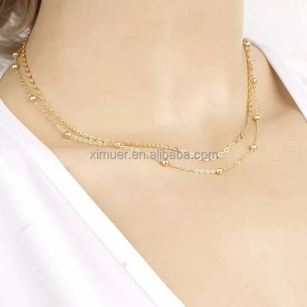 Detail Kalung Emas Simple Nomer 50