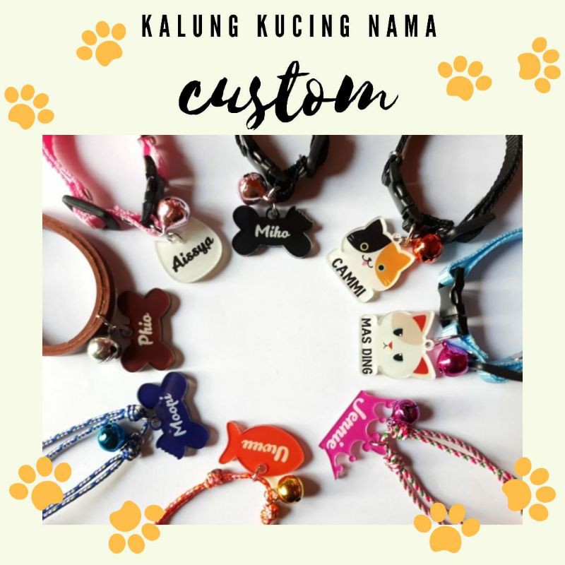 Detail Kalung Kucing Custom Nama Nomer 21