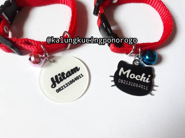 Detail Kalung Kucing Custom Nama Nomer 22