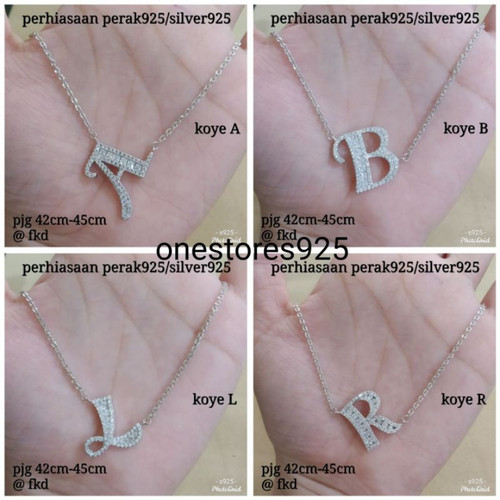 Detail Kalung Perak Nama Nomer 32