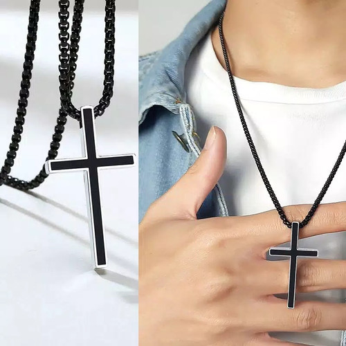 Detail Kalung Salib Hitam Nomer 35