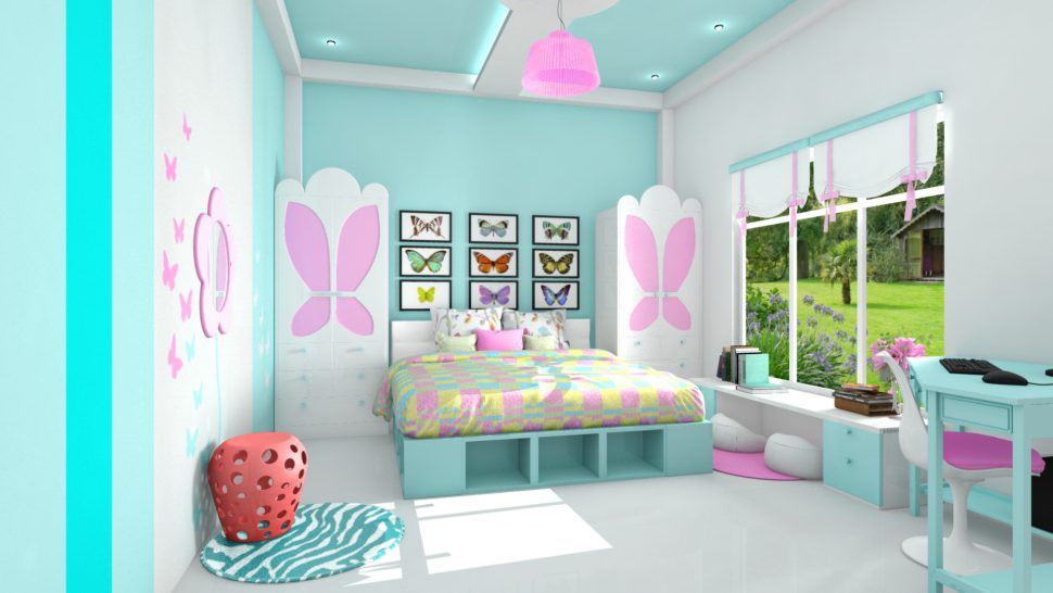 Detail Kamar Cat Pink Nomer 16