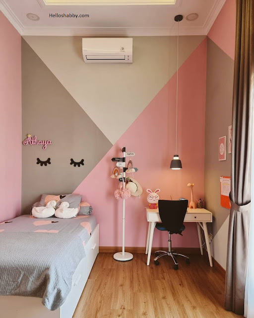 Detail Kamar Cat Pink Nomer 47