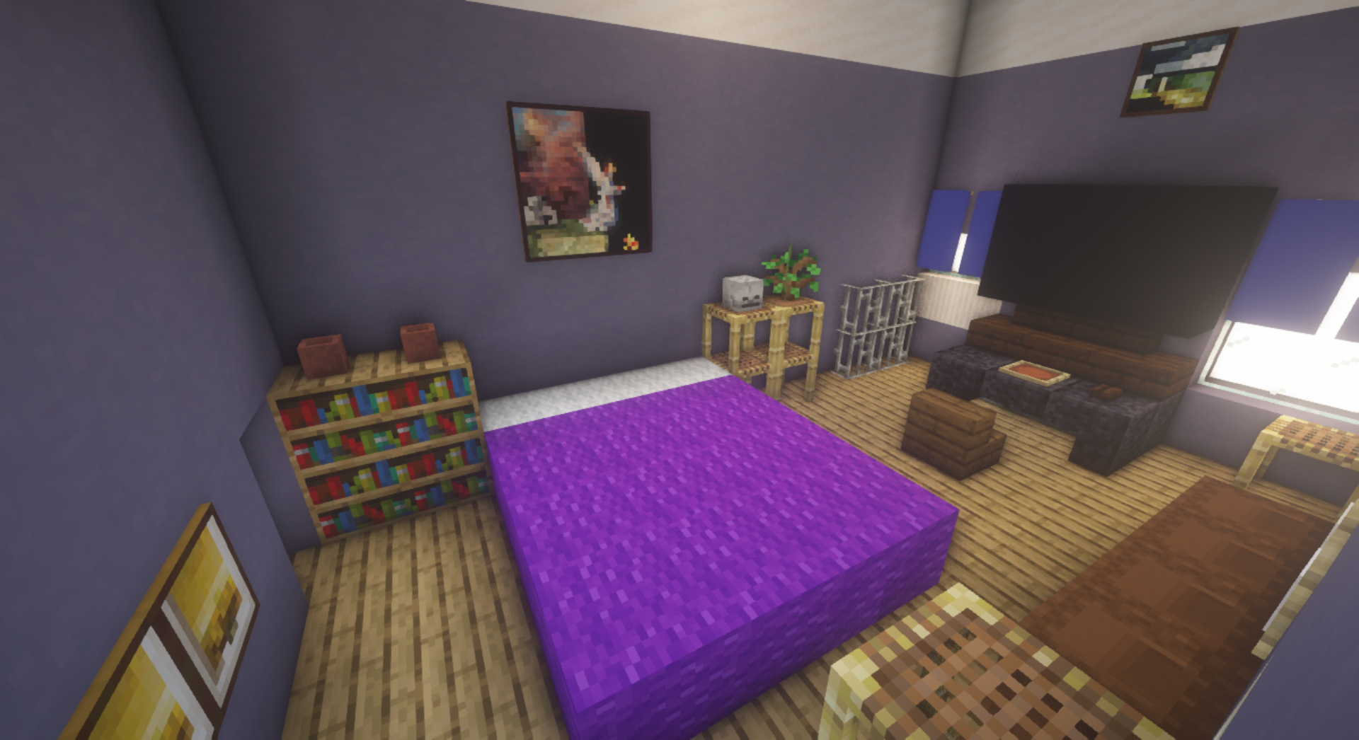 Detail Kamar Tidur Minecraft Nomer 45