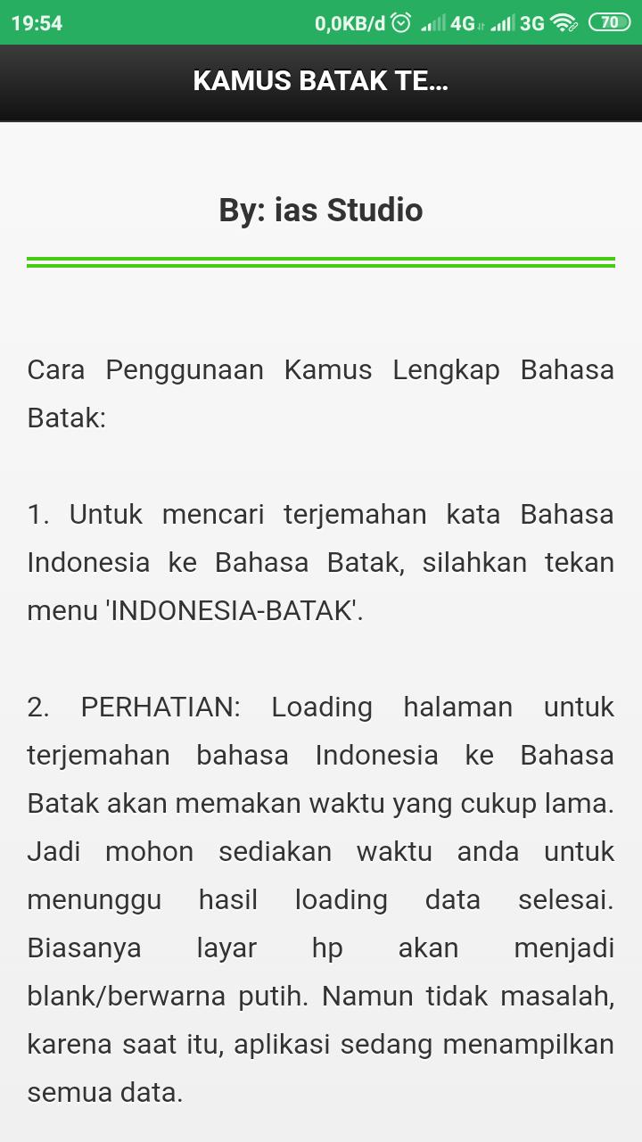 Detail Kamus Batak Lengkap Nomer 22