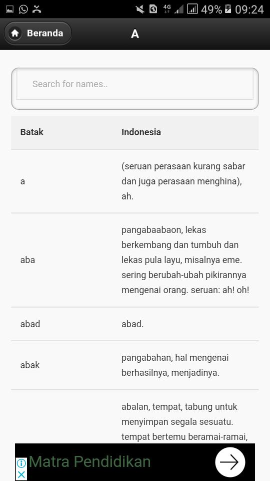 Detail Kamus Batak Lengkap Nomer 23