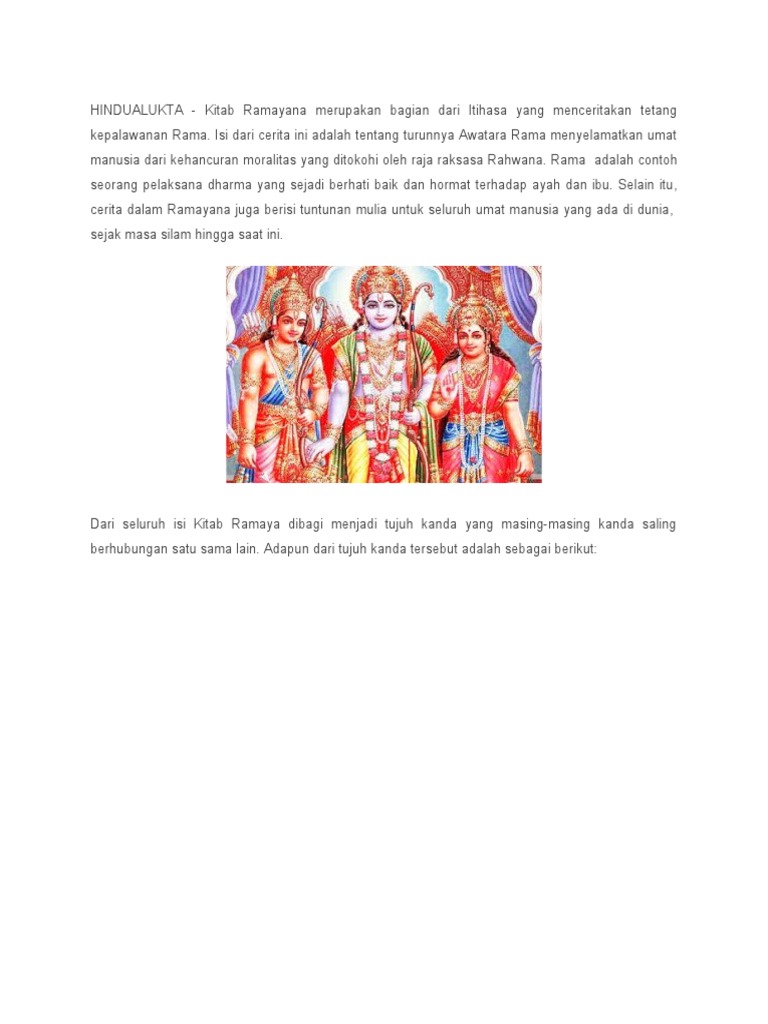 Detail Kanda Dalam Ramayana Nomer 22