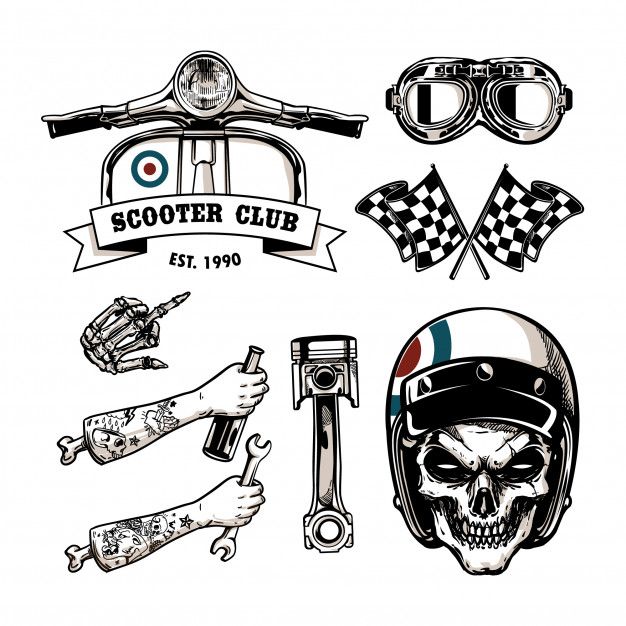 Detail Desain Logo Vespa Keren Nomer 3