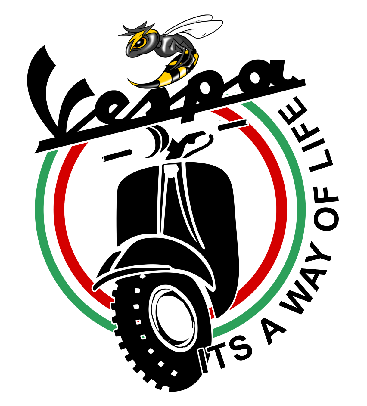 Detail Desain Logo Vespa Keren Nomer 5