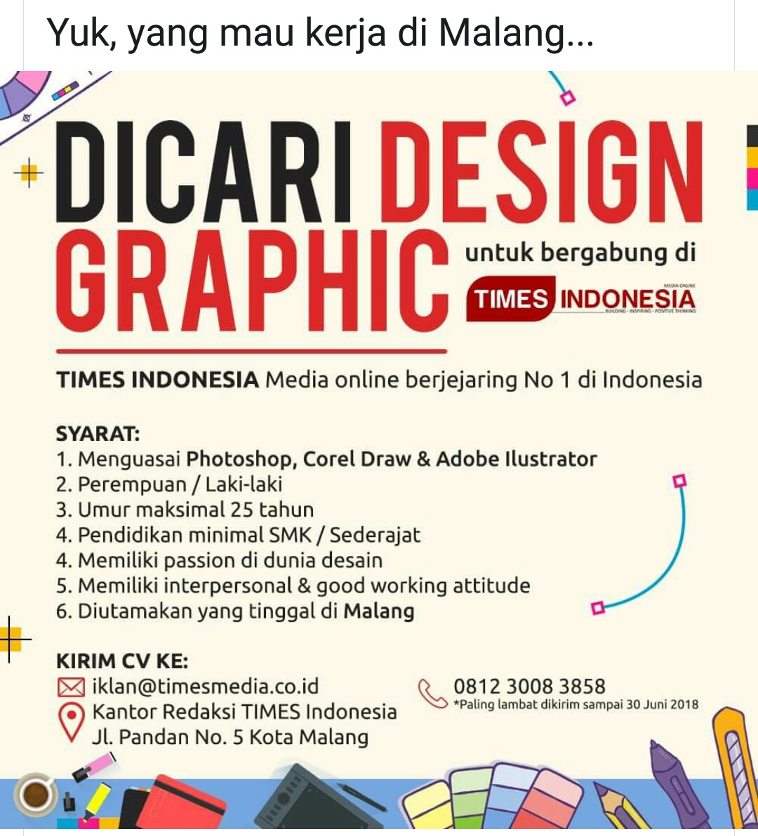 Detail Desain Lowongan Kerja Nomer 19