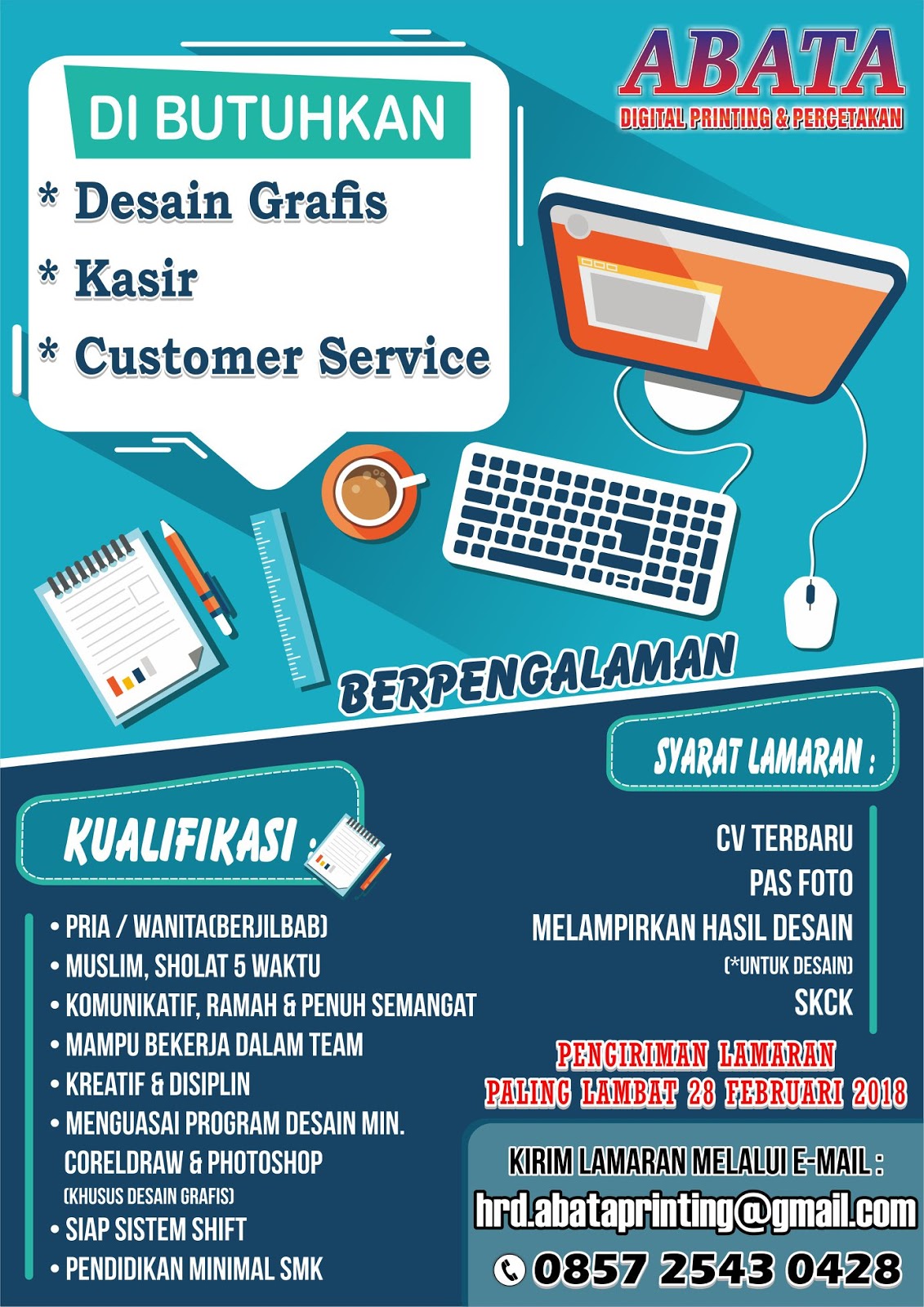 Detail Desain Lowongan Kerja Nomer 26