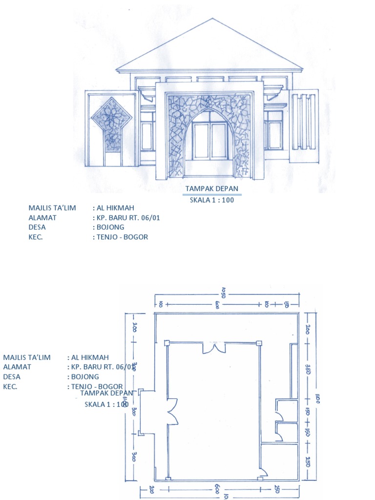 Detail Desain Majlis Ta Lim Nomer 24