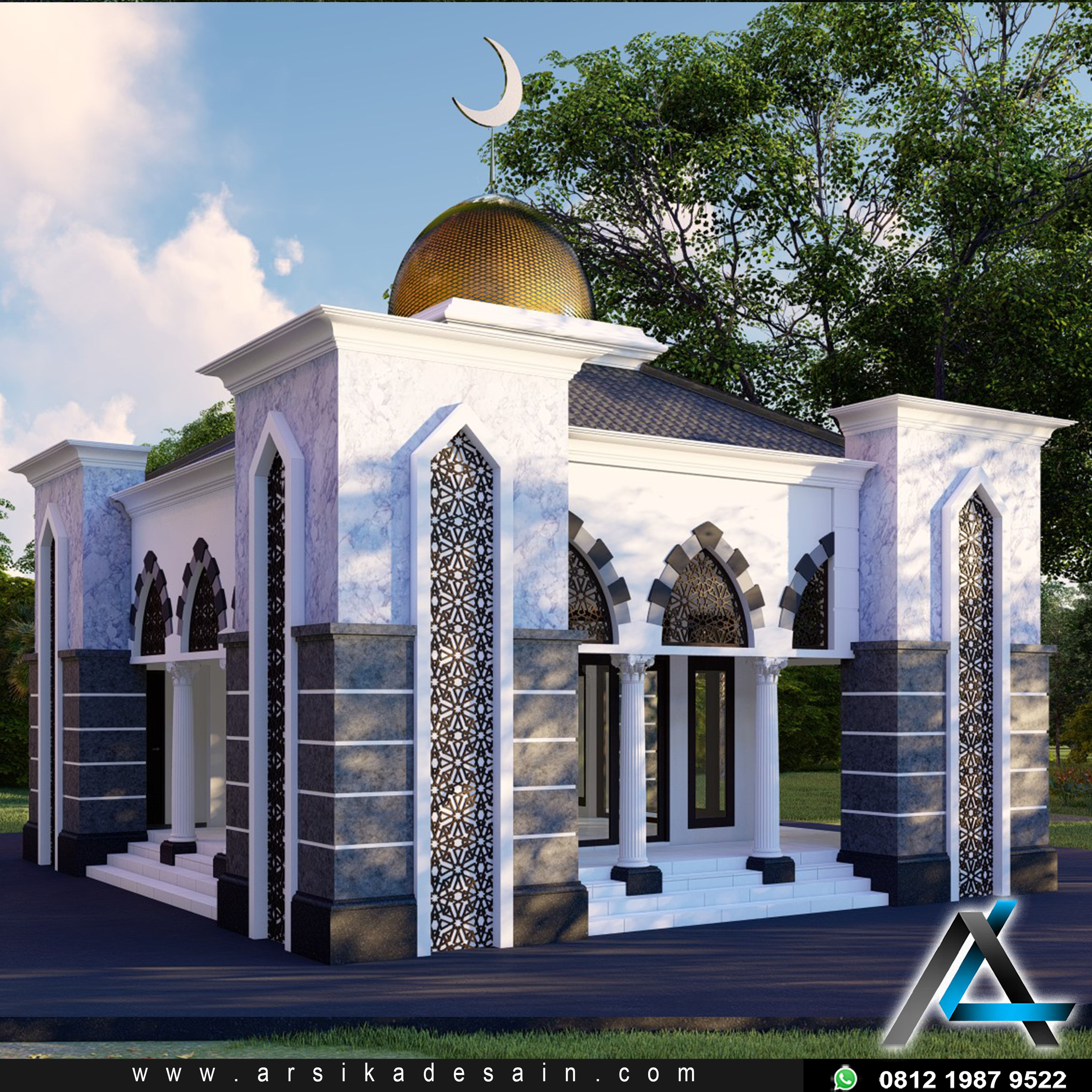 Detail Desain Masjid Mewah Nomer 33