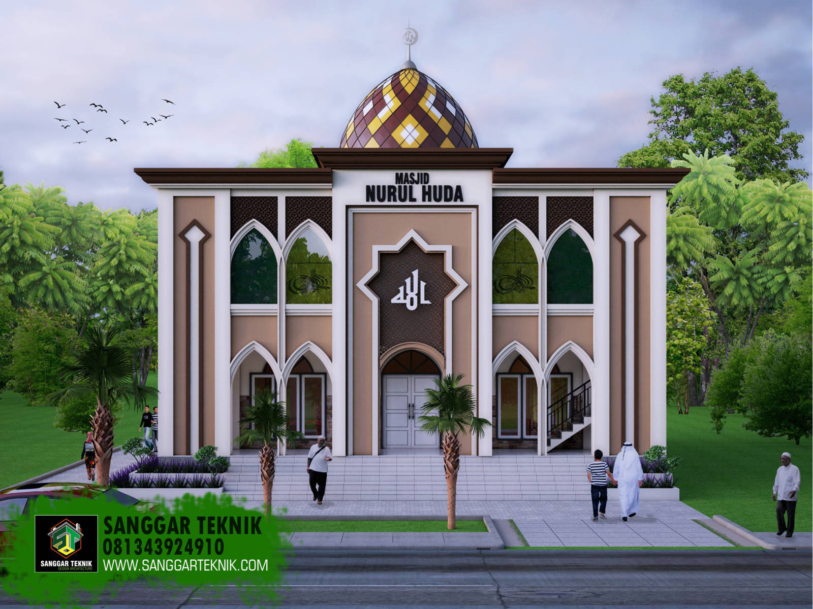 Detail Desain Masjid Minimalis Modern Nomer 17