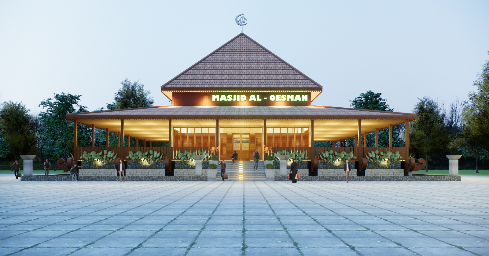 Detail Desain Masjid Sederhana Nomer 30