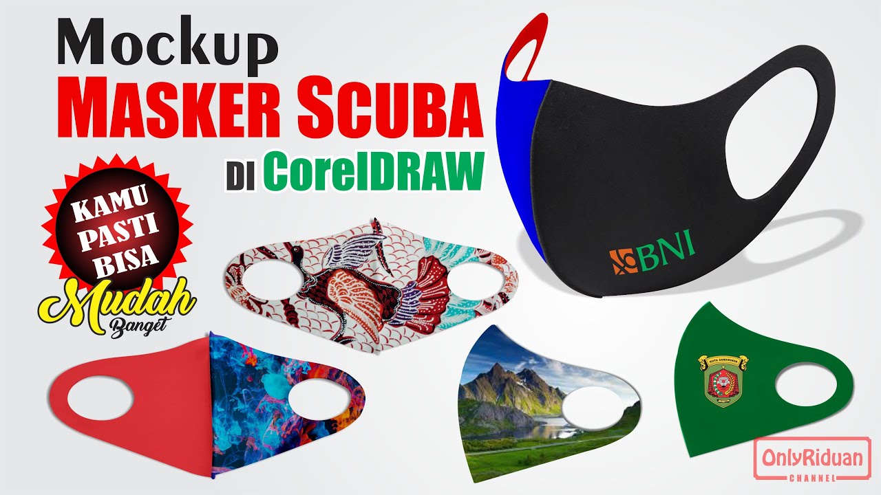 Detail Desain Masker Scuba Vector Nomer 4