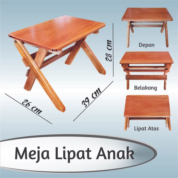 Detail Desain Meja Belajar Lipat Nomer 11