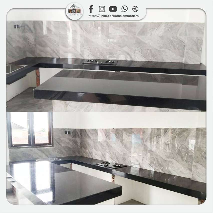 Detail Desain Meja Dapur Granit Hitam Koleksi Nomer 34 6721