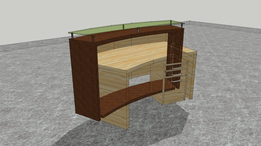 Detail Desain Meja Resepsionis Minimalis Nomer 12