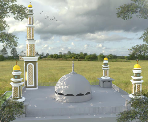 Detail Desain Menara Masjid Nomer 45