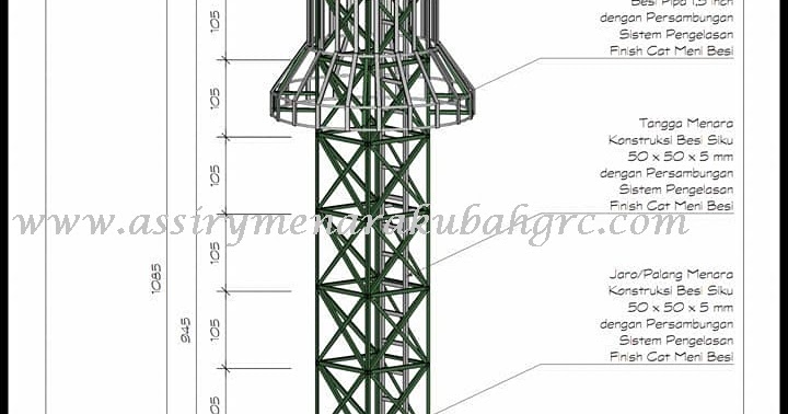 Detail Desain Menara Masjid Dari Besi Siku Nomer 56