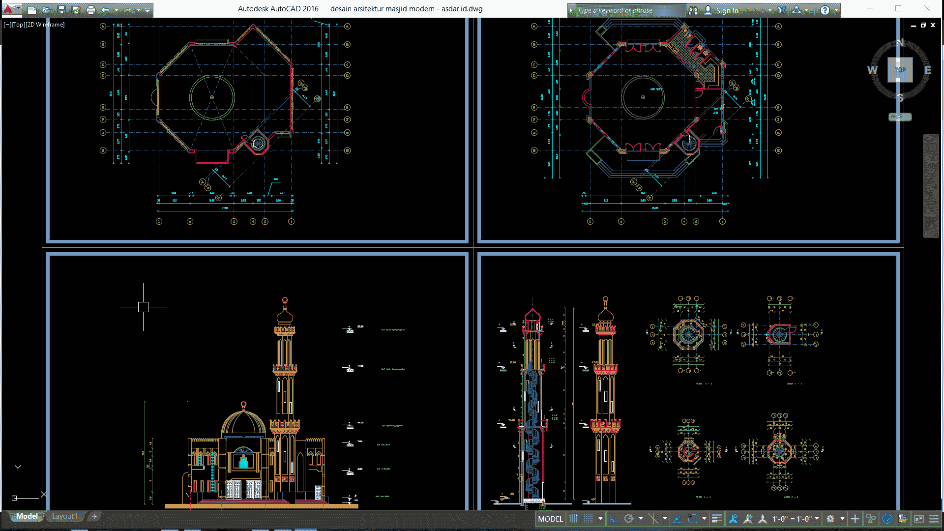 Detail Desain Menara Masjid Sederhana Nomer 48