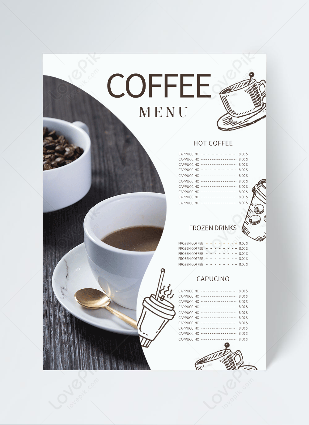 Detail Desain Menu Kopi Nomer 12