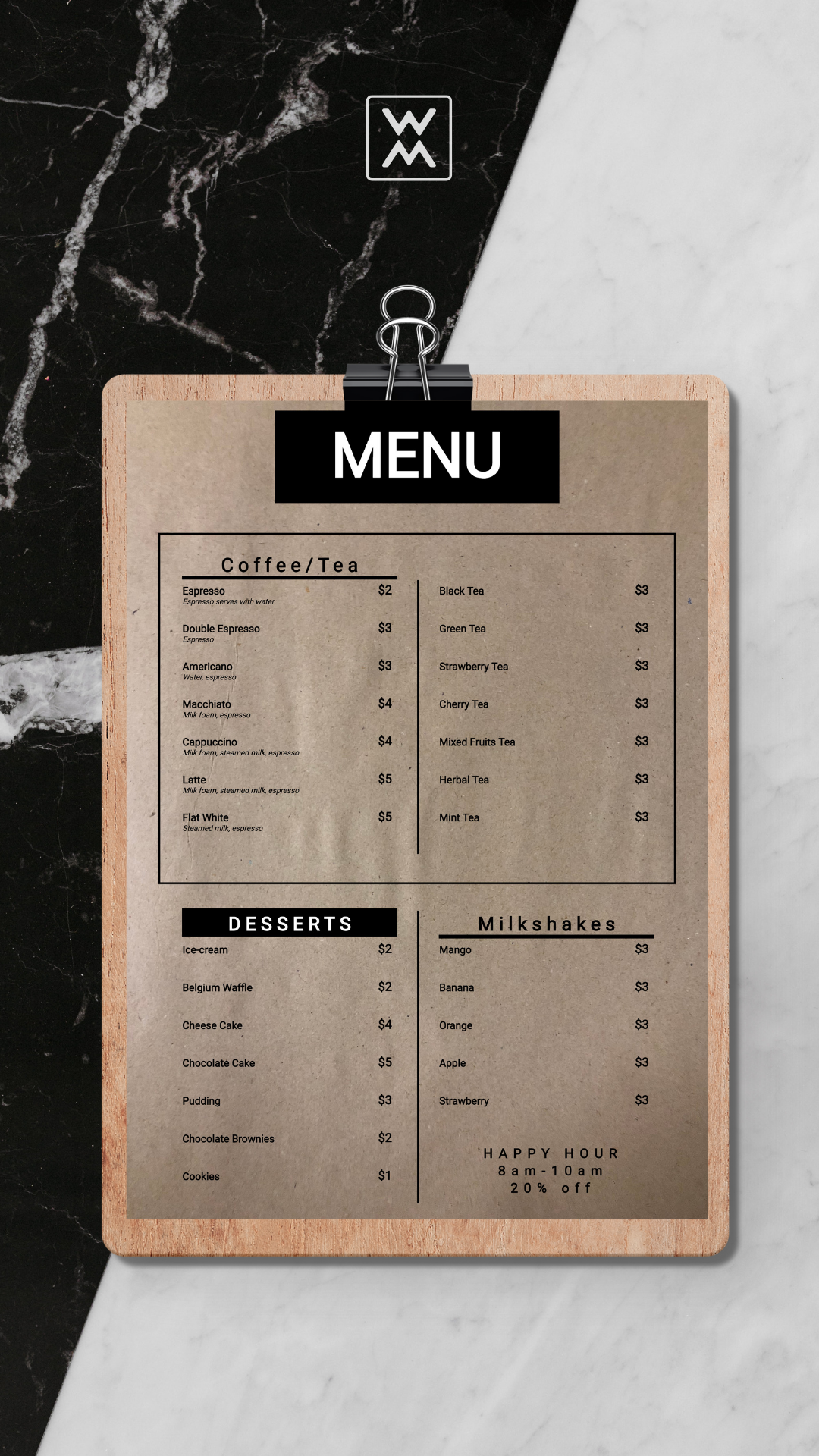 Detail Desain Menu Kopi Nomer 13