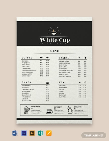 Detail Desain Menu Kopi Nomer 53