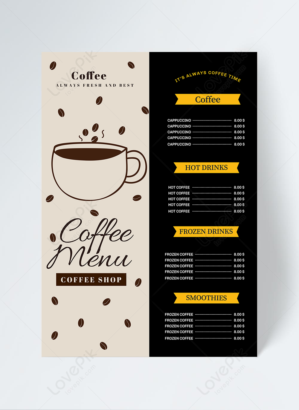 Detail Desain Menu Kopi Nomer 10