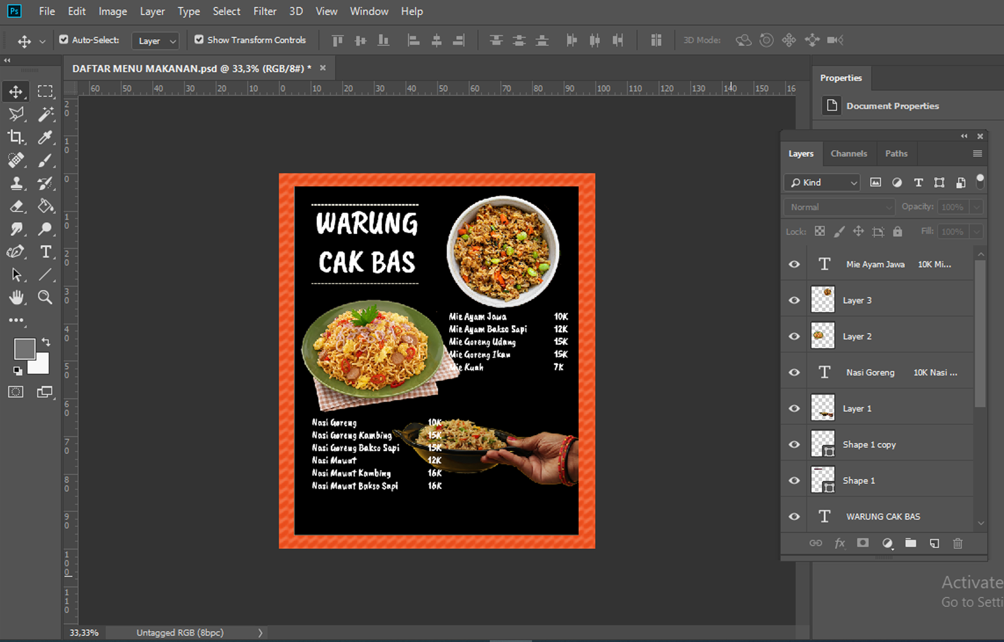 Detail Desain Menu Kosong Nomer 33