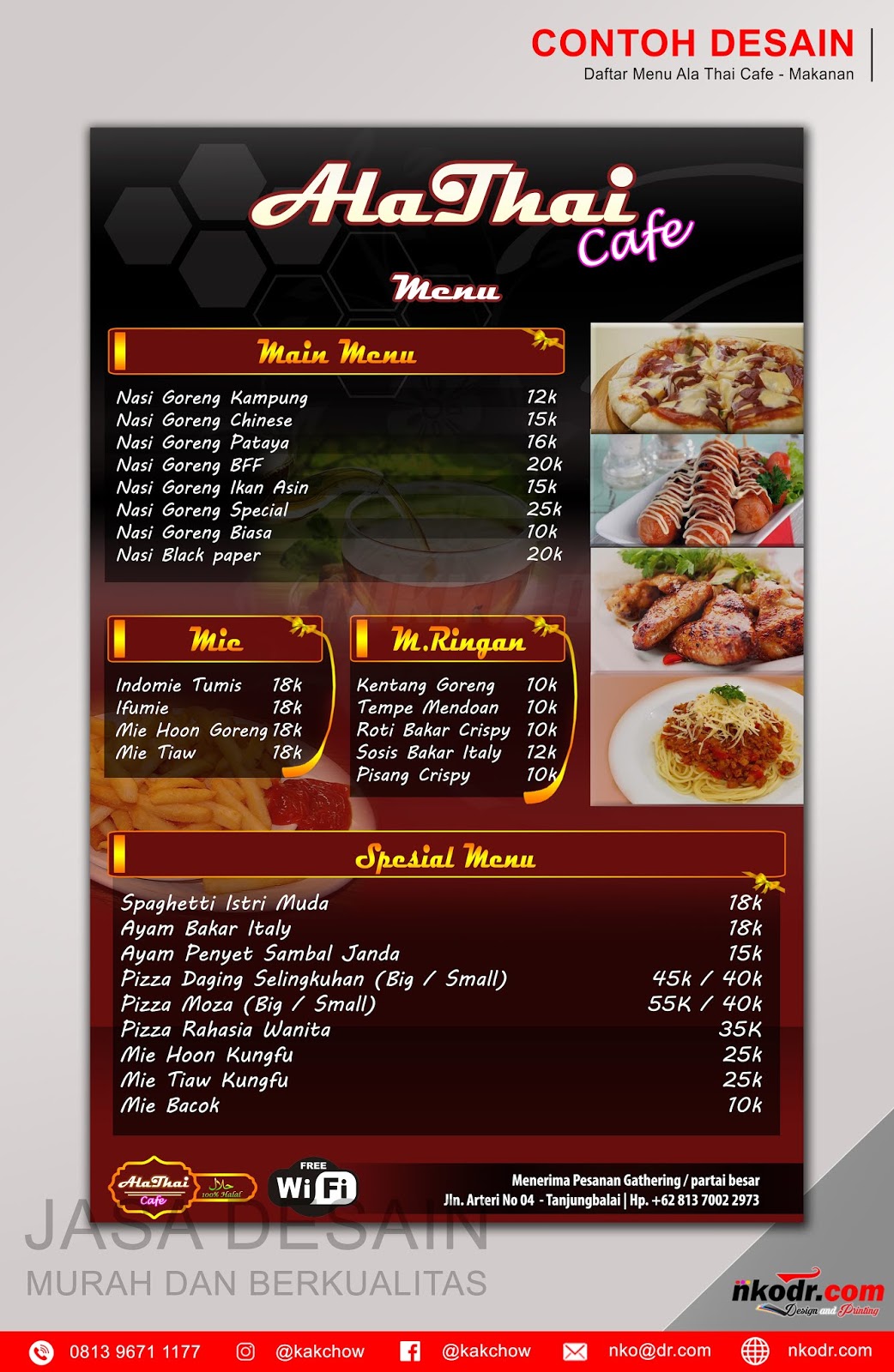 Detail Desain Menu Makanan Cafe Nomer 40