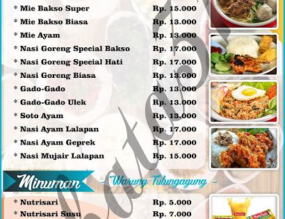 Detail Desain Menu Makanan Cdr Nomer 13