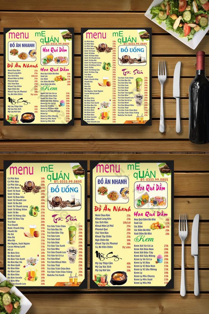 Detail Desain Menu Makanan Cdr Nomer 26