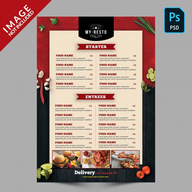 Detail Desain Menu Makanan Cdr Nomer 34