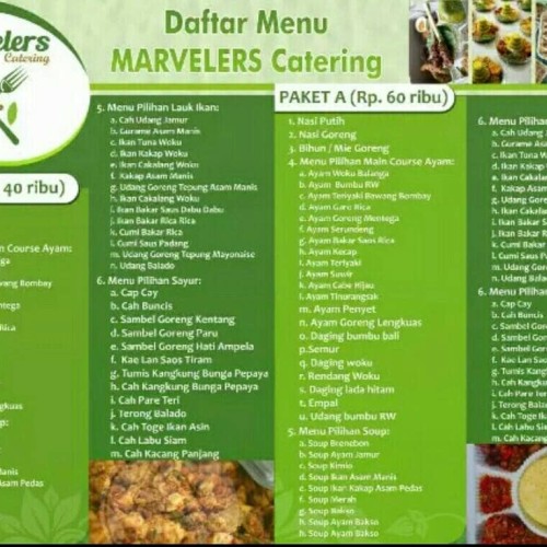 Detail Desain Menu Makanan Cdr Nomer 45