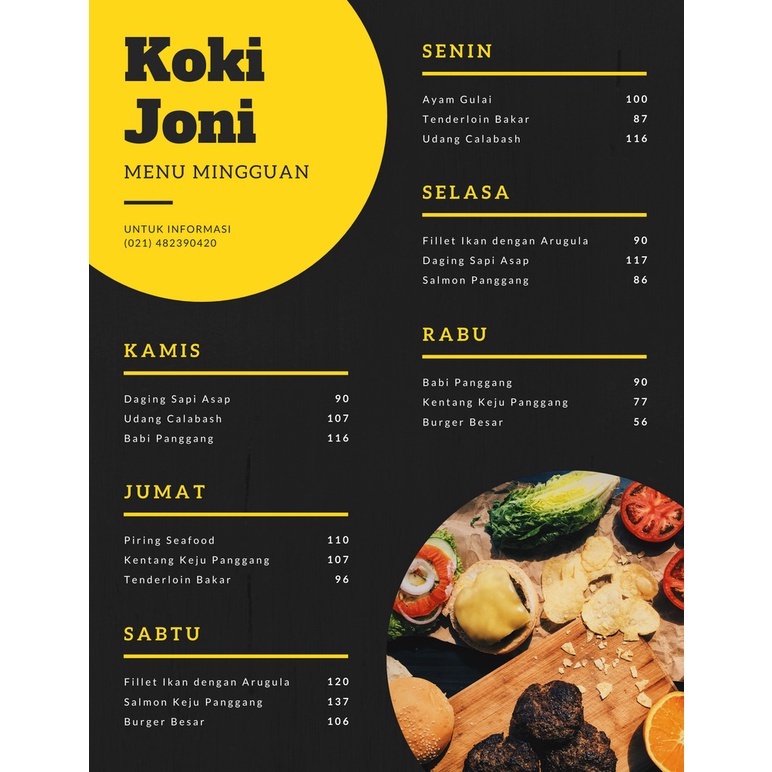 Detail Desain Menu Makanan Simple Nomer 34