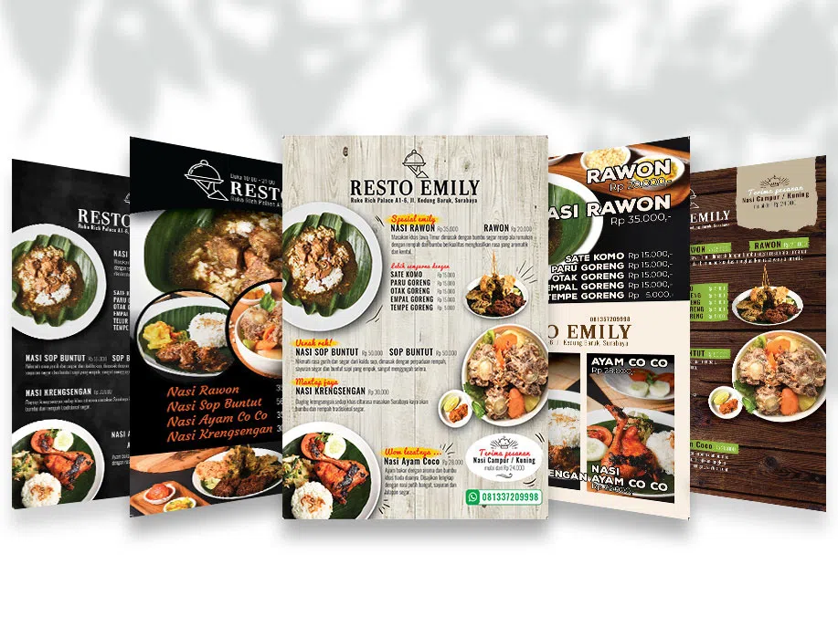 Detail Desain Menu Restoran Nomer 10