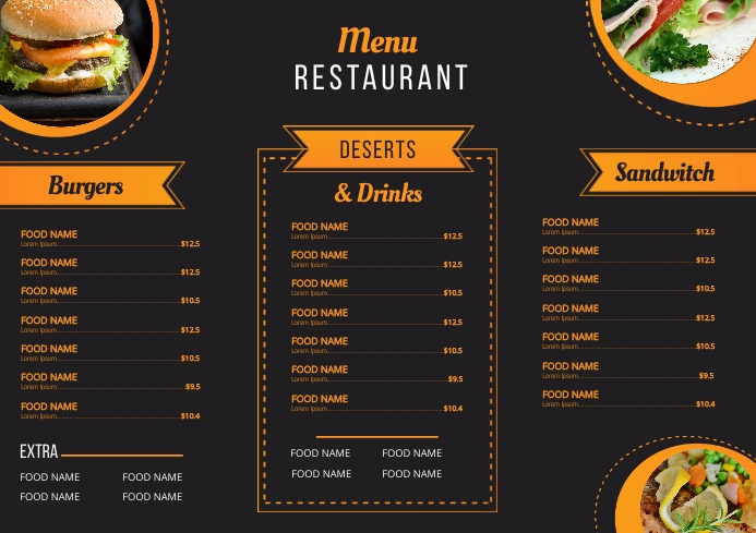 Detail Desain Menu Restoran Nomer 18