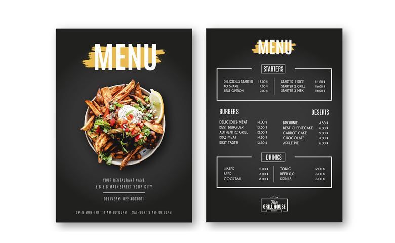 Detail Desain Menu Restoran Nomer 20